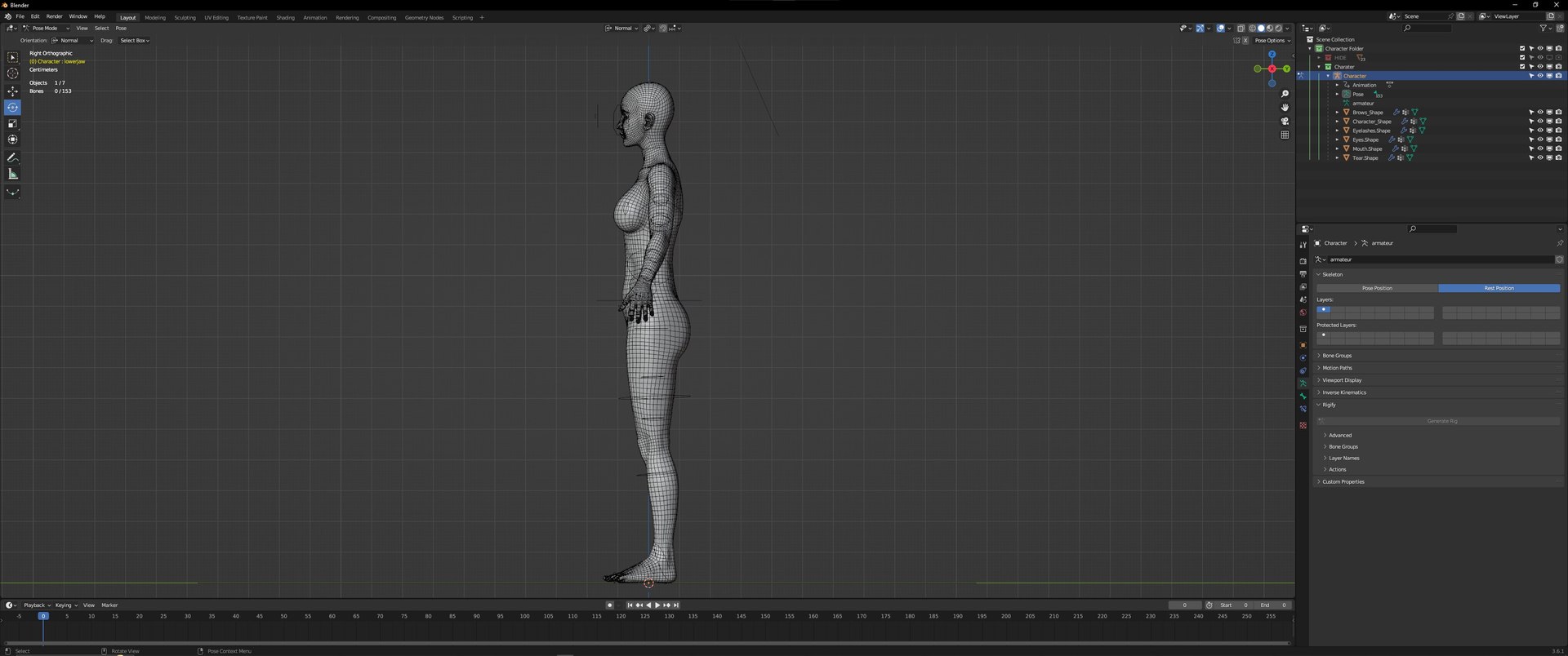 Yoya Famale Character With Rig Model - TurboSquid 2324925