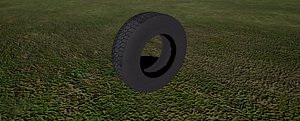 3d model car tire wheel 3