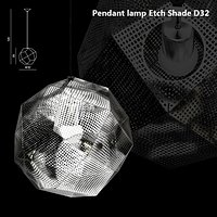 Pendant lamp Etch Shade D32