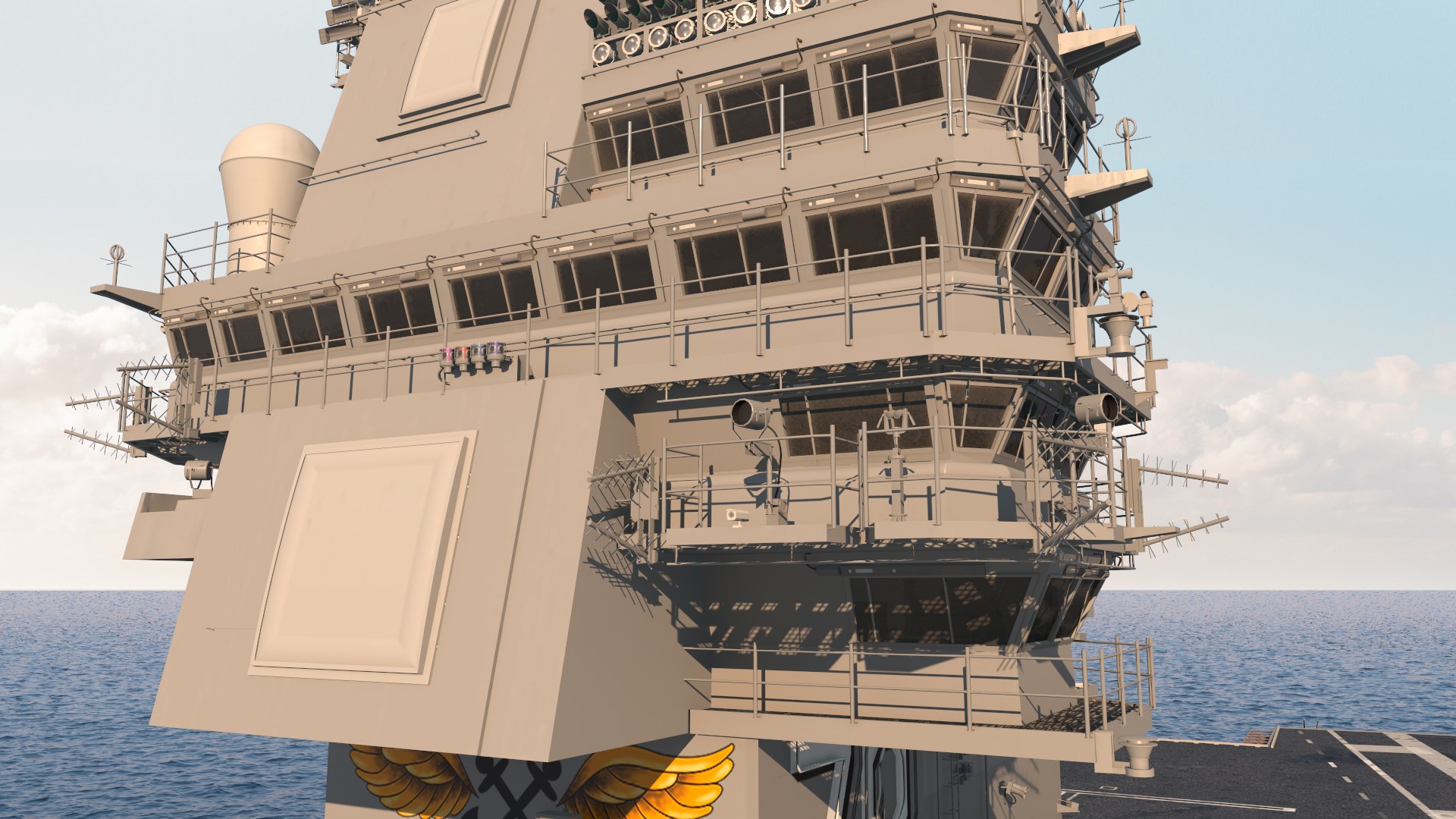 USS Gerald Ford Aircraft Carrier model https://p.turbosquid.com/ts-thumb/Tt/Hp8ek1/7N/ussgeraldfordaircraftcarriervray3dmodel037/jpg/1632426682/1920x1080/fit_q87/2cf8d1e2fd246e4a5c2f58e3378481933b8cea2f/ussgeraldfordaircraftcarriervray3dmodel037.jpg