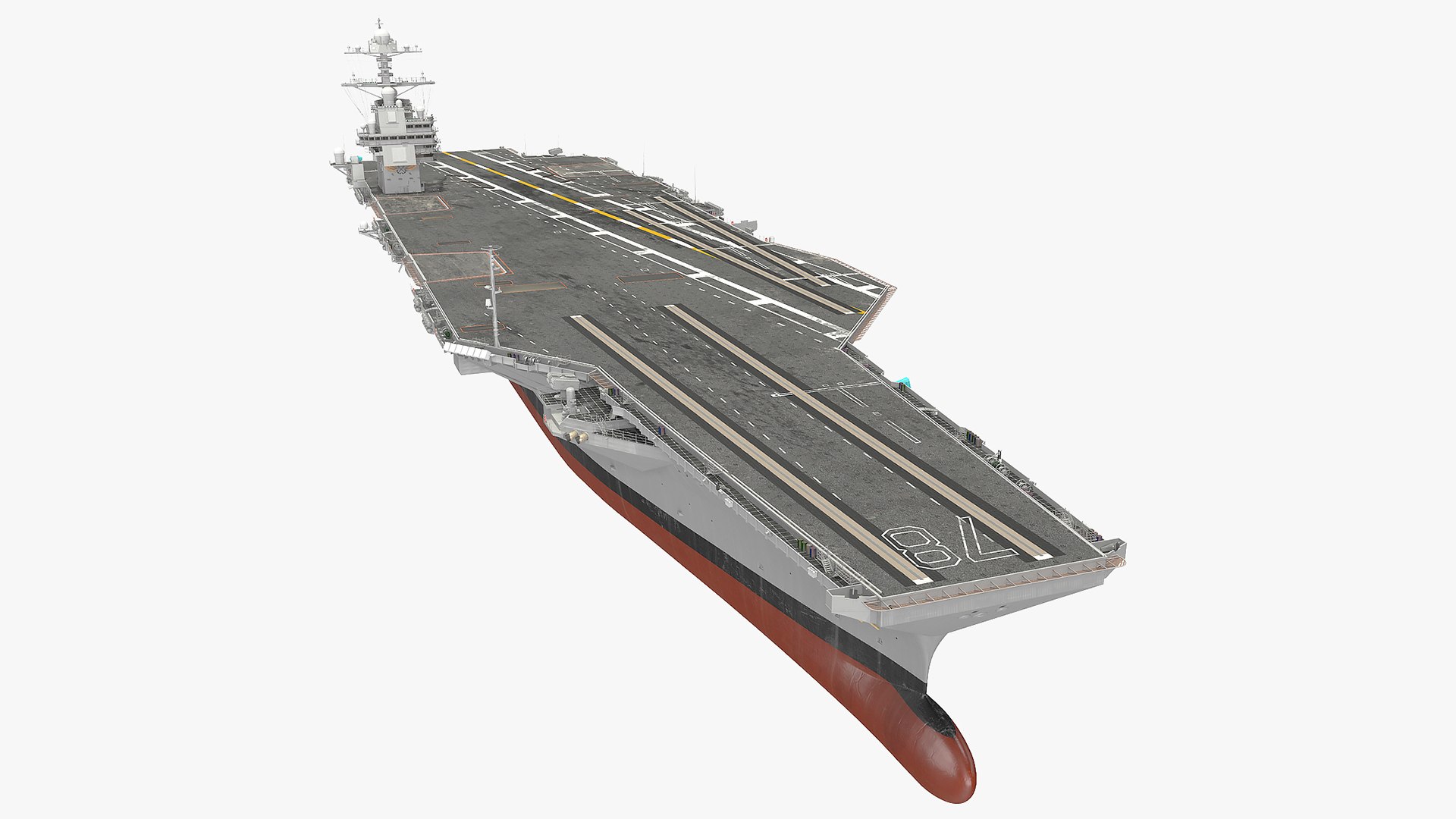 US Aircraft Carriers Collection 4 3D model preview