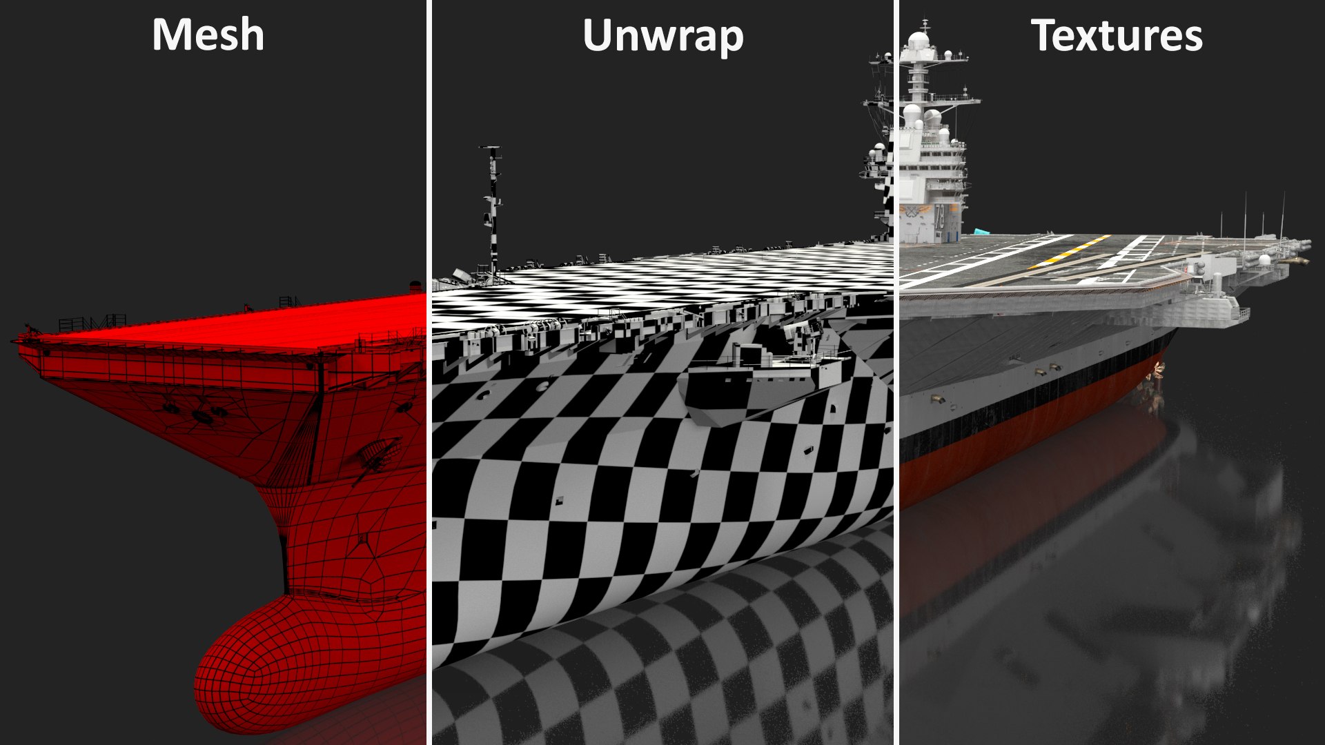 USS Gerald Ford Aircraft Carrier model https://p.turbosquid.com/ts-thumb/Tt/Hp8ek1/nu/ussgeraldfordaircraftcarriervray3dmodel057/jpg/1632426741/1920x1080/fit_q87/60f1fd7d1c94aa66ca19ab18d4a5977d57baeb9f/ussgeraldfordaircraftcarriervray3dmodel057.jpg