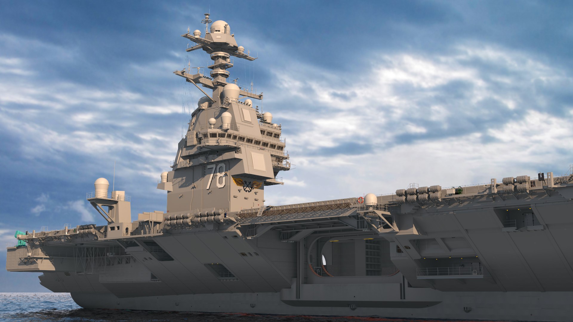 USS Gerald Ford Aircraft Carrier model https://p.turbosquid.com/ts-thumb/Tt/Hp8ek1/zb/ussgeraldfordaircraftcarriervray3dmodel018/jpg/1632426624/1920x1080/fit_q87/92f91226584a0ee8c85e67f2484b4aa9ef9db374/ussgeraldfordaircraftcarriervray3dmodel018.jpg