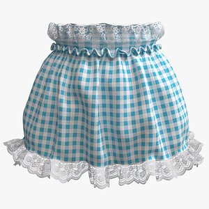 Skirt 014 With Lace Trim (8K PBR)