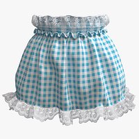 Skirt 014 With Lace Trim (8K PBR)