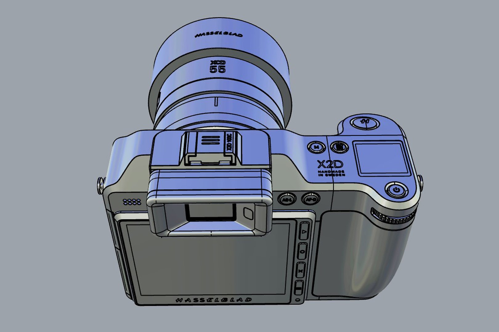 Hasselblad X2D 100C With XCD 55V 3D Model - TurboSquid 2250449