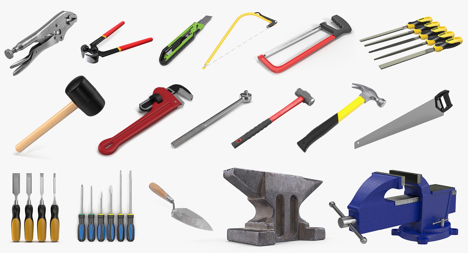 hand tools 3D model https://p.turbosquid.com/ts-thumb/Tt/NdcnMf/42rwuGKz/handtoolscollection3dmodel002/jpg/1558222048/1920x1080/fit_q87/7679d2f5dc587e56d420d80785db16da3081710e/handtoolscollection3dmodel002.jpg