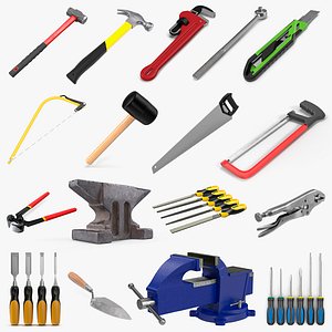 Hand Tools 3D Models Collection