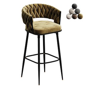 3D BFZ Counter Height Bar Stool model