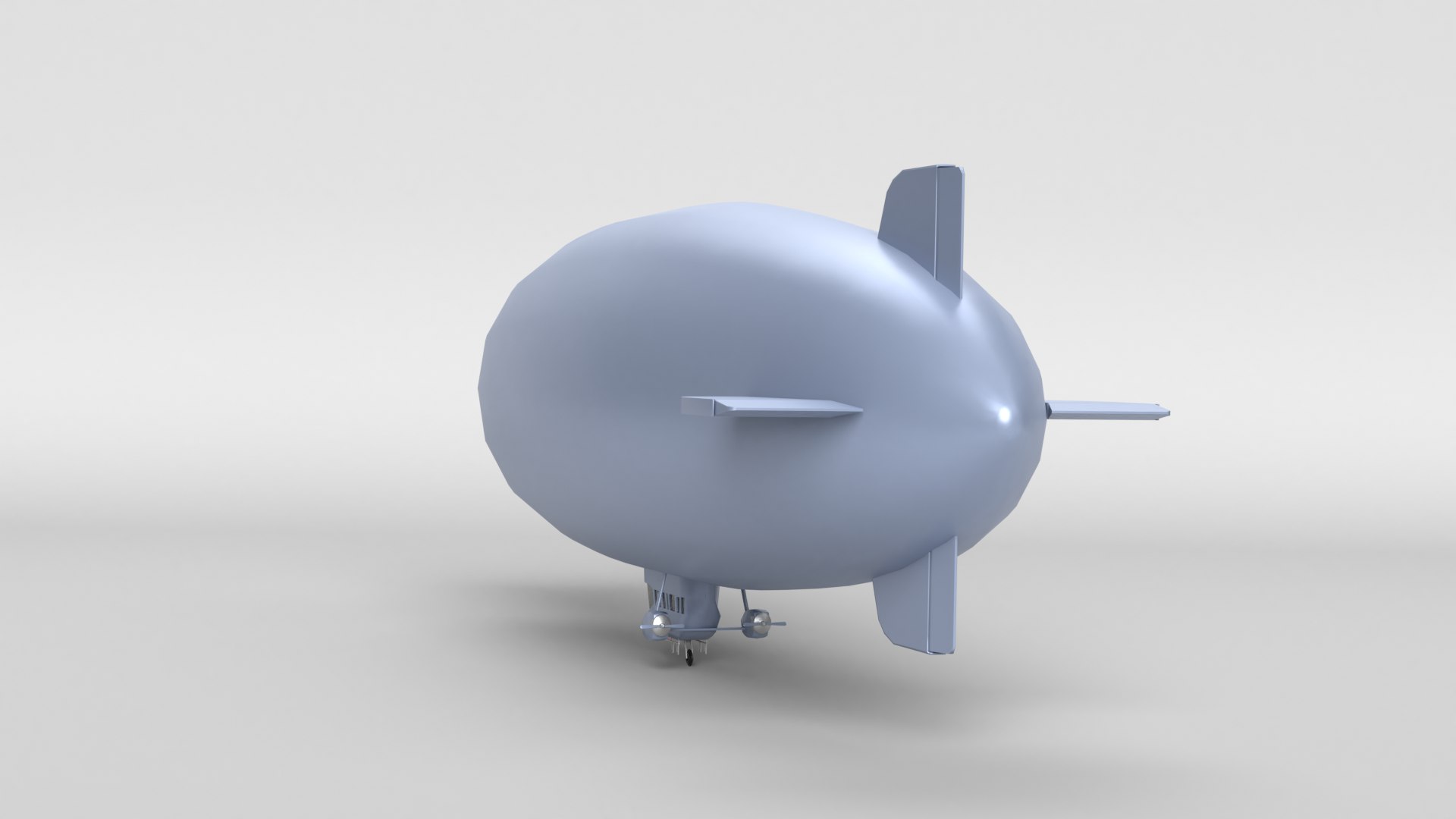 Blimp Airship 3D Model - TurboSquid 1689349