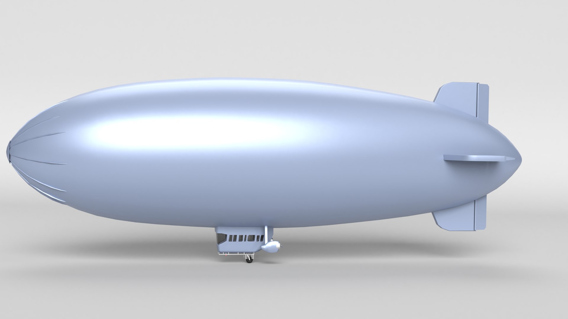 Blimp Airship 3D Model - TurboSquid 1689349