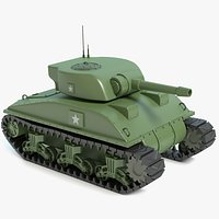 Cartoon Sherman Tank