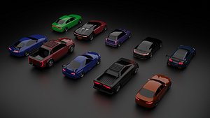 3D Cars for Arcade  Demolition Racing Games model