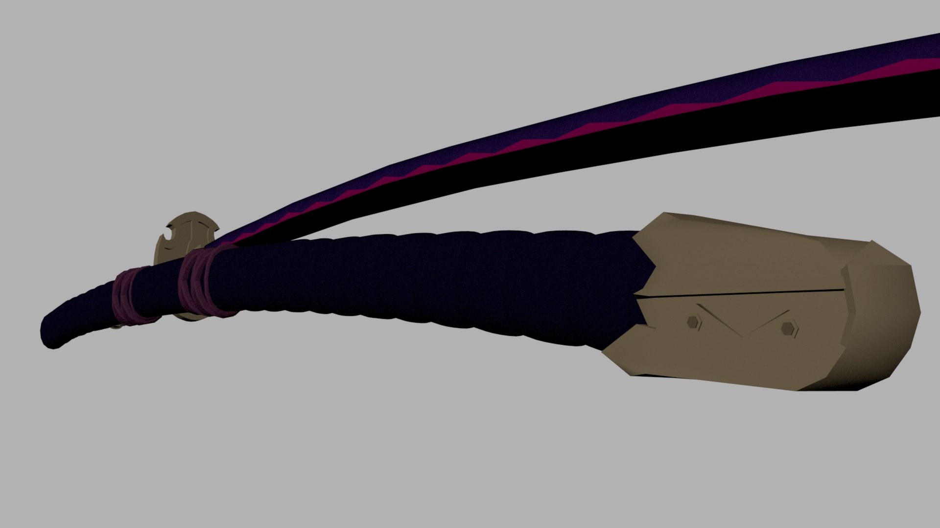katana sword shusui 3d model
