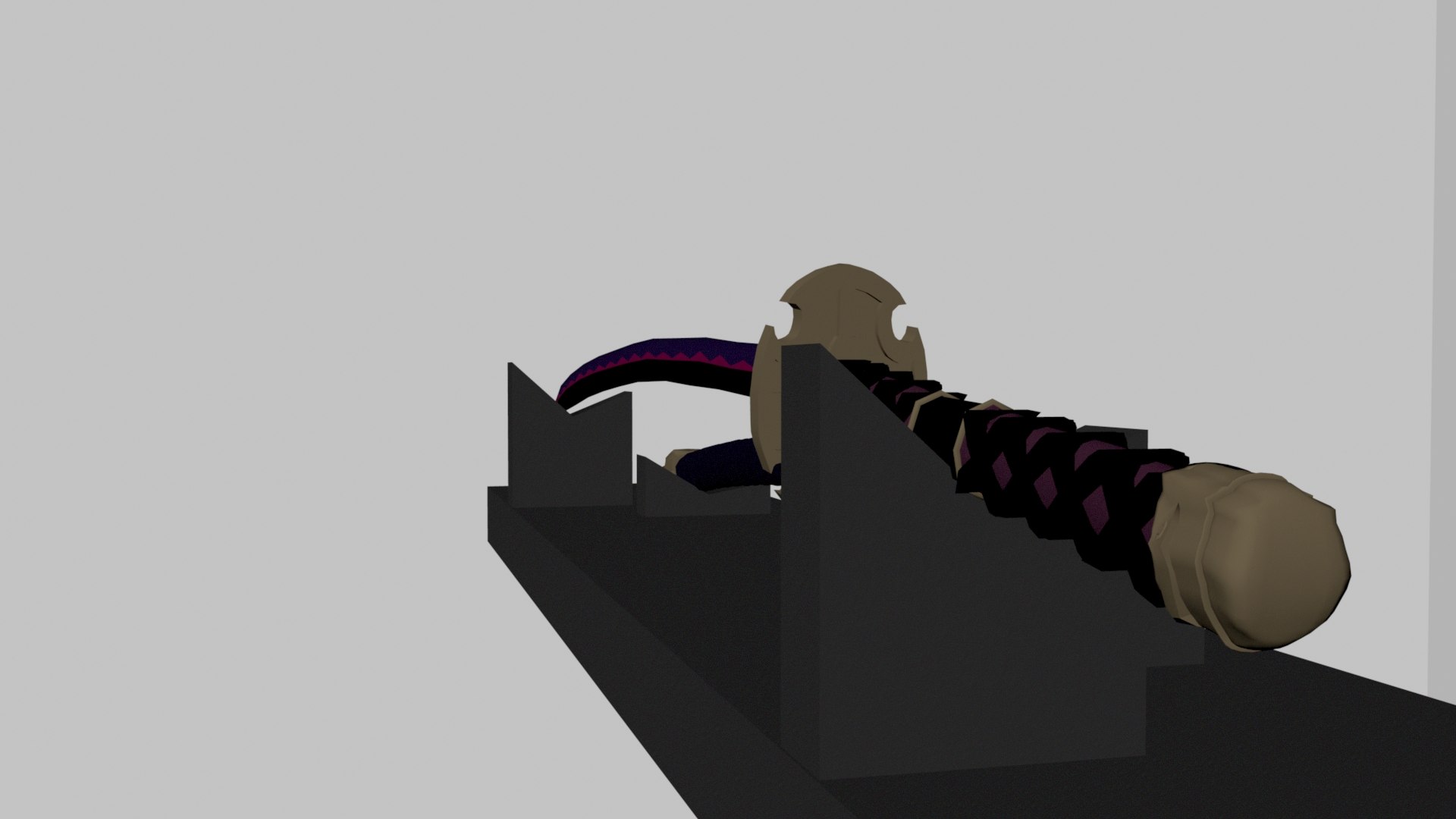 katana sword shusui 3d model