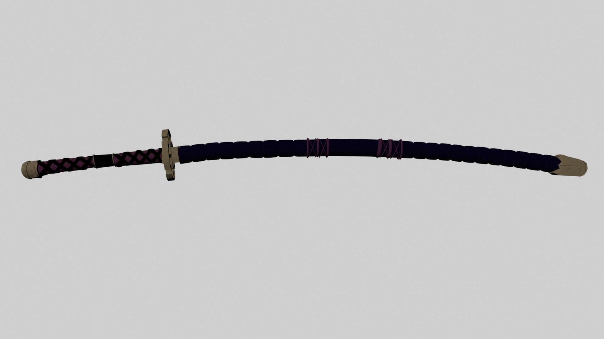 katana sword shusui 3d model