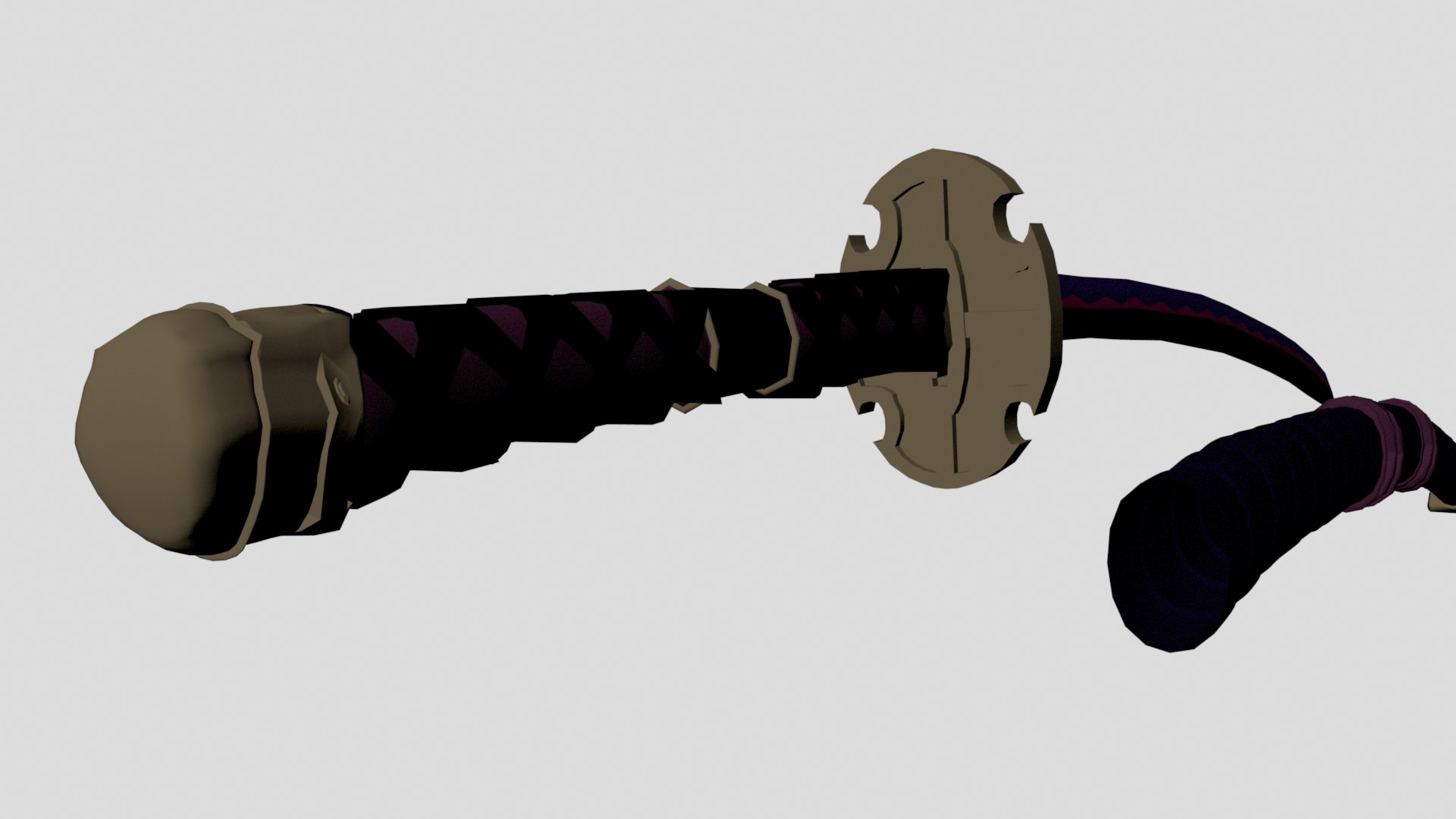katana sword shusui 3d model
