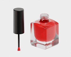 Nail Polish Bottle 3D