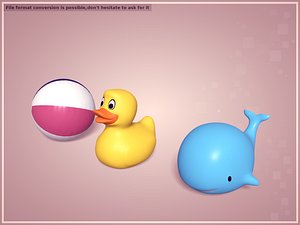 Beach Toys 3D model