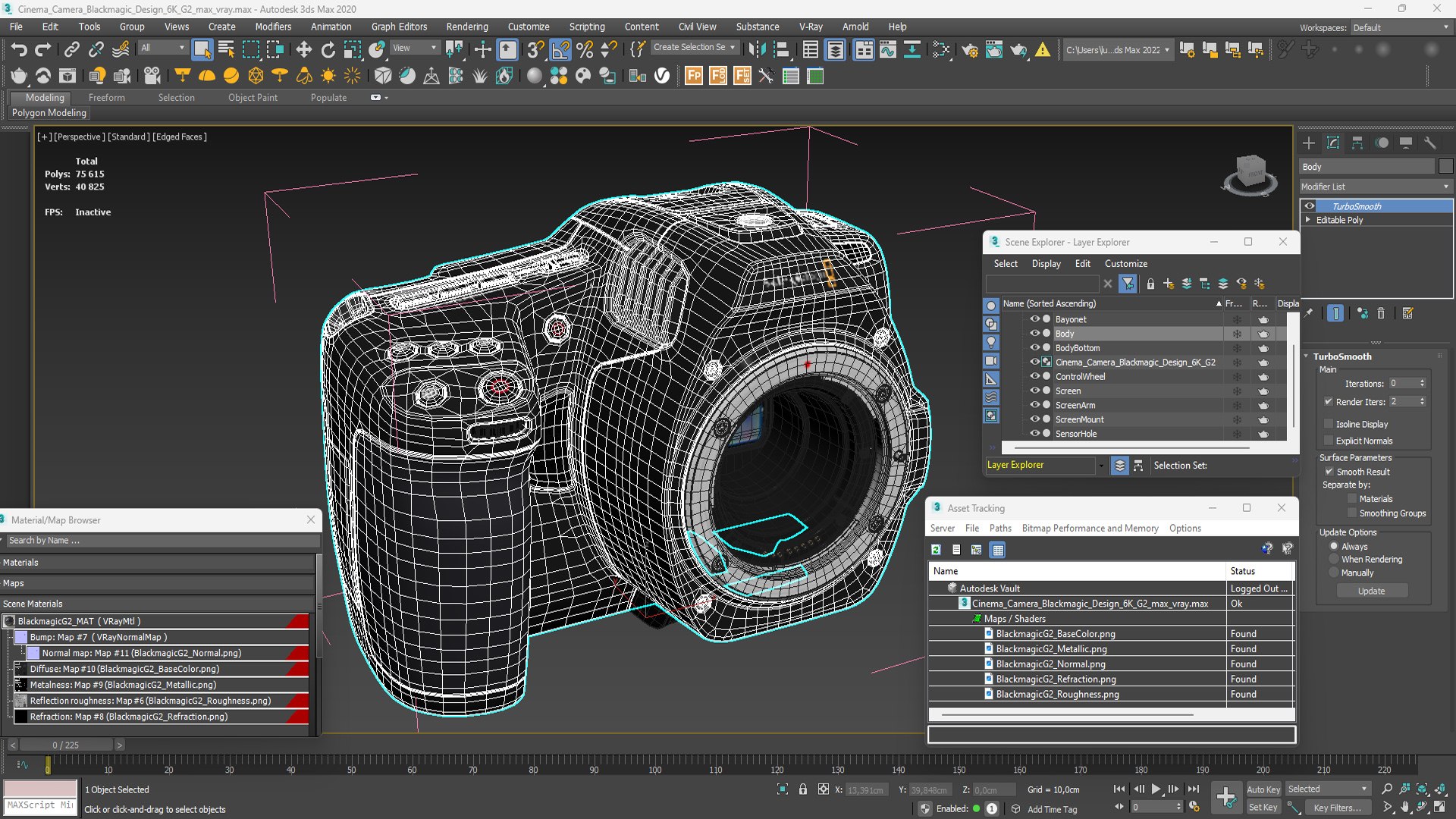 3D Cinema Camera Blackmagic Design 6K G2 Model - TurboSquid 2276345