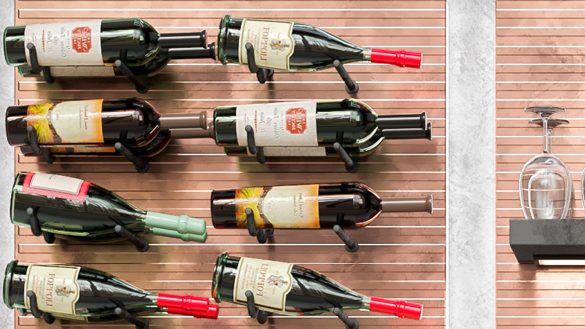 3D Large Wine Rack - TurboSquid 2052737