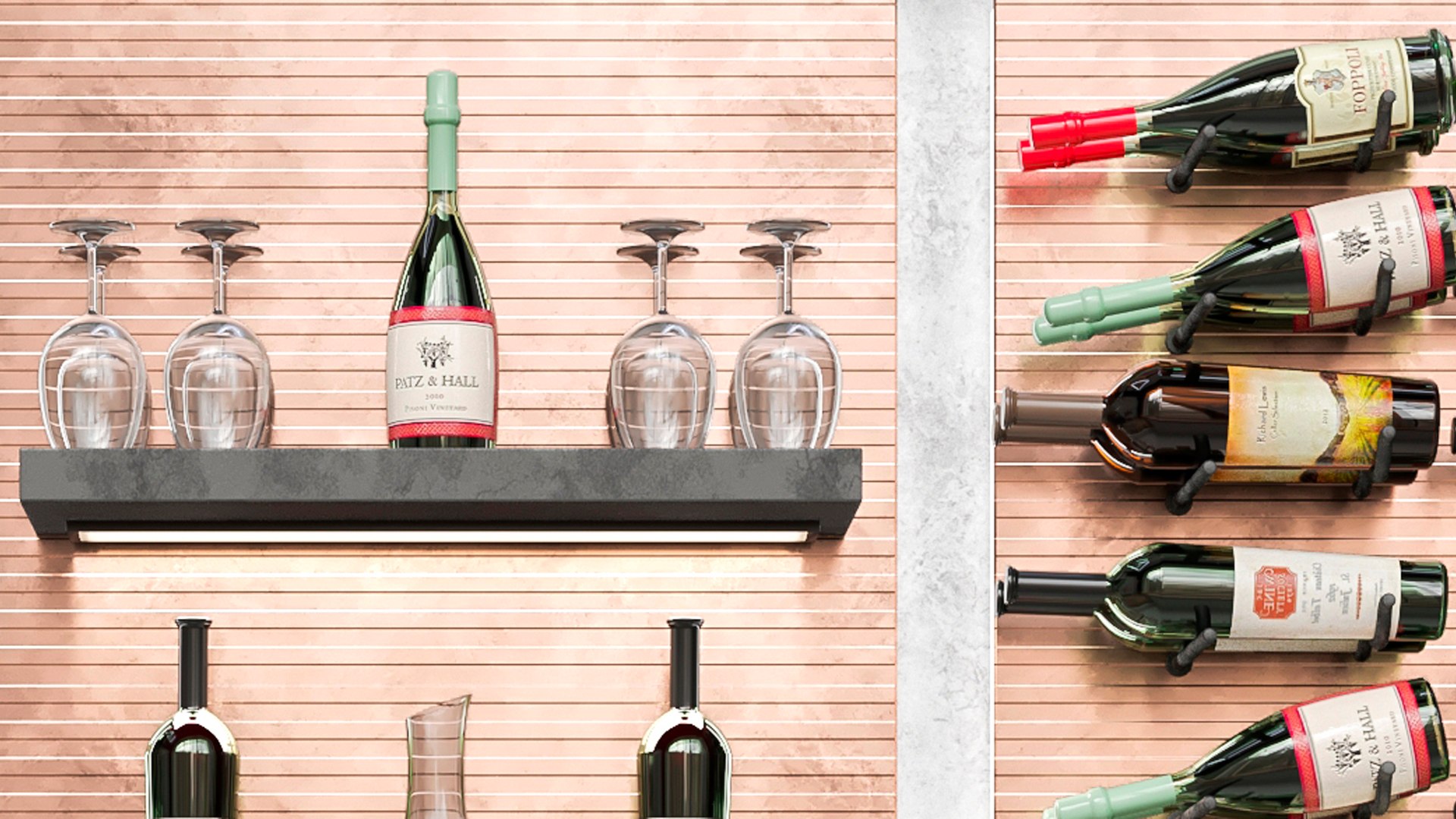 3D Large Wine Rack - TurboSquid 2052737