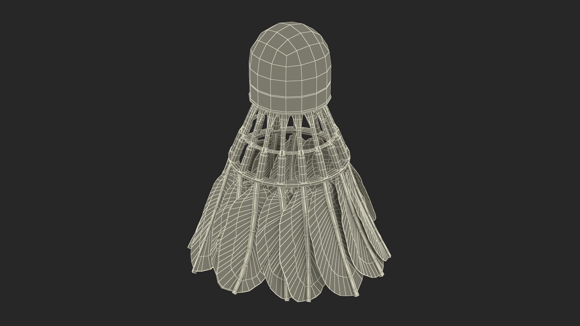 Badminton Feather Shuttlecock New Model - TurboSquid 2191664