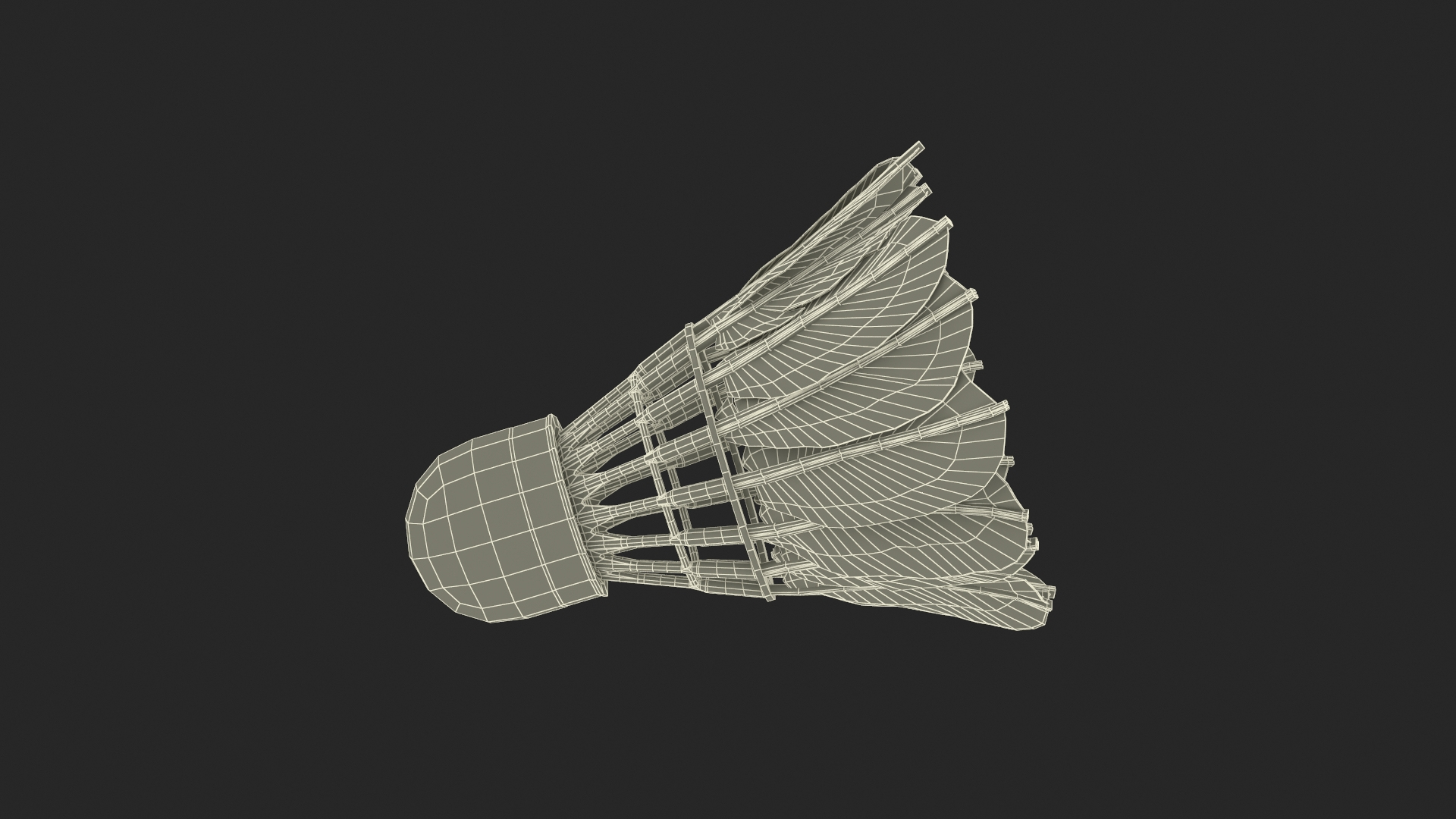 Badminton Feather Shuttlecock New Model - TurboSquid 2191664