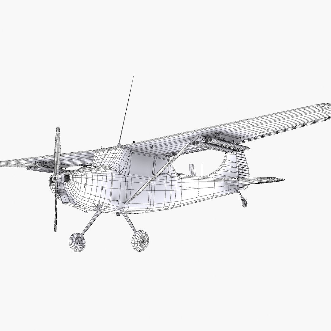 3d model cessna o-1 bird dog