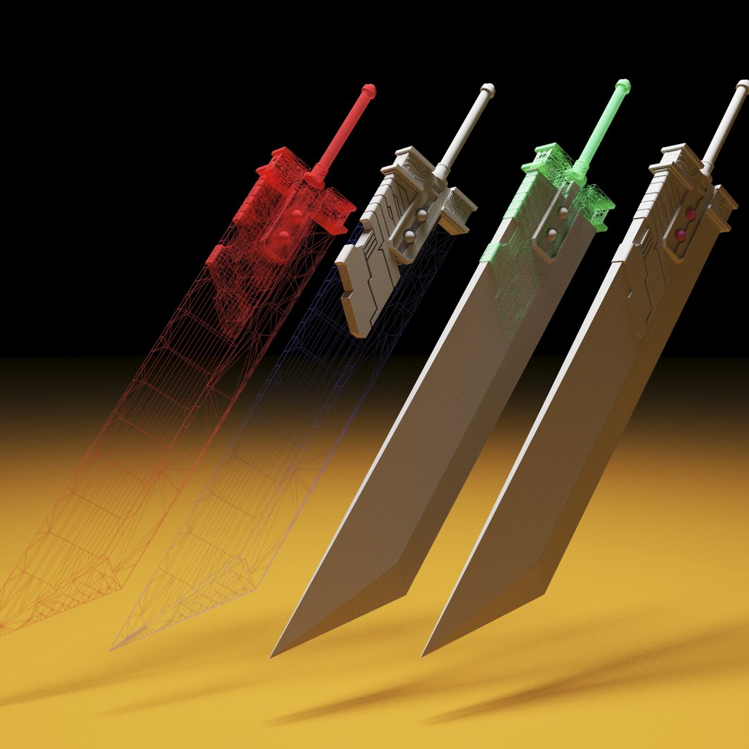 Final Fantasy 7 Model - TurboSquid 1584376