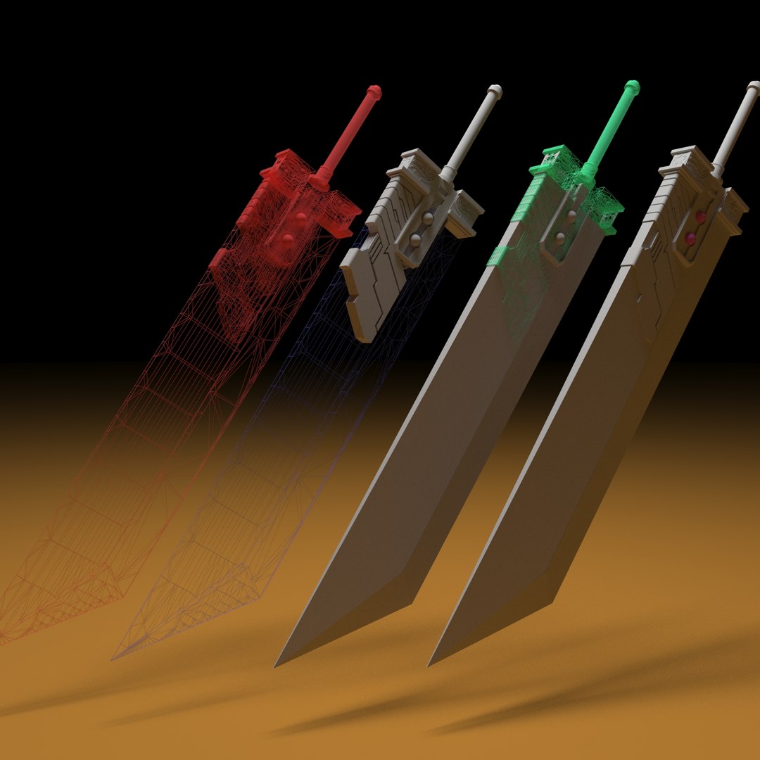 Final Fantasy 7 Model - TurboSquid 1584376