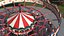 amusement park carousel rigged model