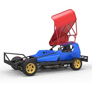 BriSCA Formula 1 Stock Car for Dirt Scale 1 to 25 3D model