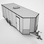 3D Enclosed Car Hauler Trailer 01