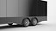 3D Enclosed Car Hauler Trailer 01