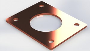 3D head gasket single cylinder engine model