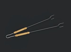 3D barbecue tongs