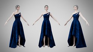 3D Dress 28 Sapphire Mist Velvet v2