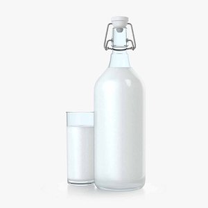 Milk Glass Bottle 1.5L