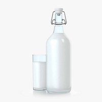 Milk Glass Bottle 1.5L