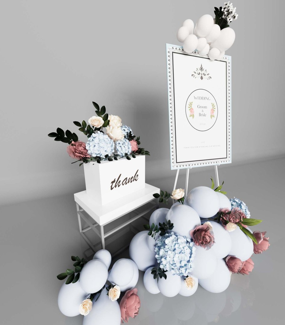 Wedding Decoration MODEL5 Model - TurboSquid 2228705