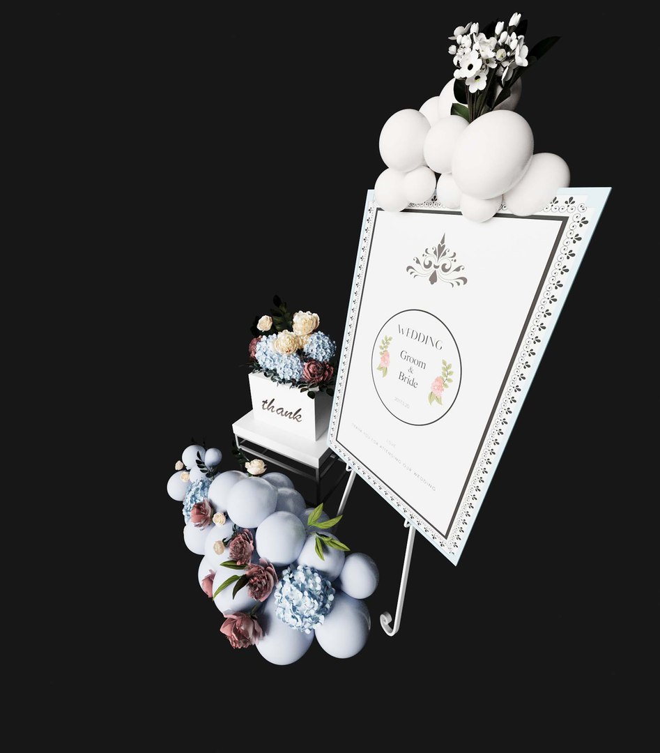 Wedding Decoration MODEL5 Model - TurboSquid 2228705