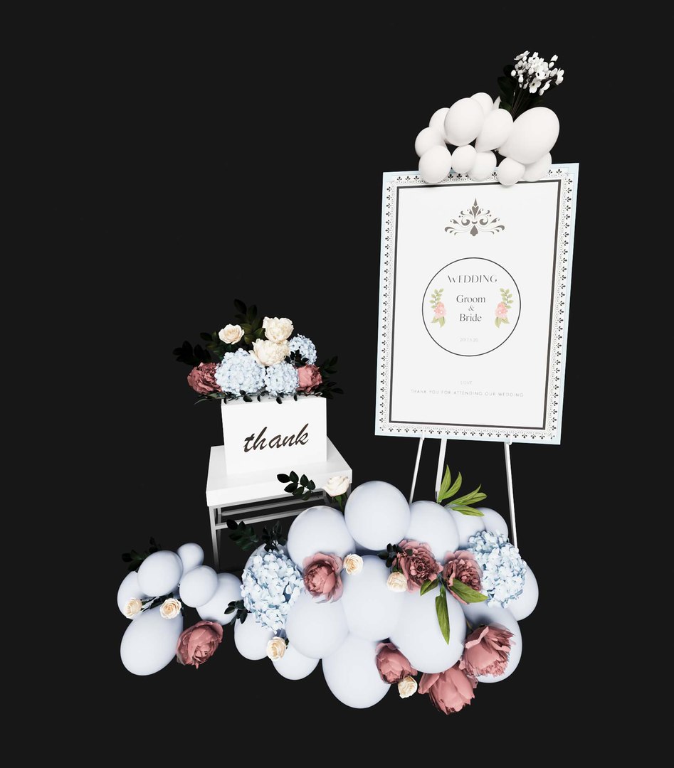 Wedding Decoration MODEL5 Model - TurboSquid 2228705