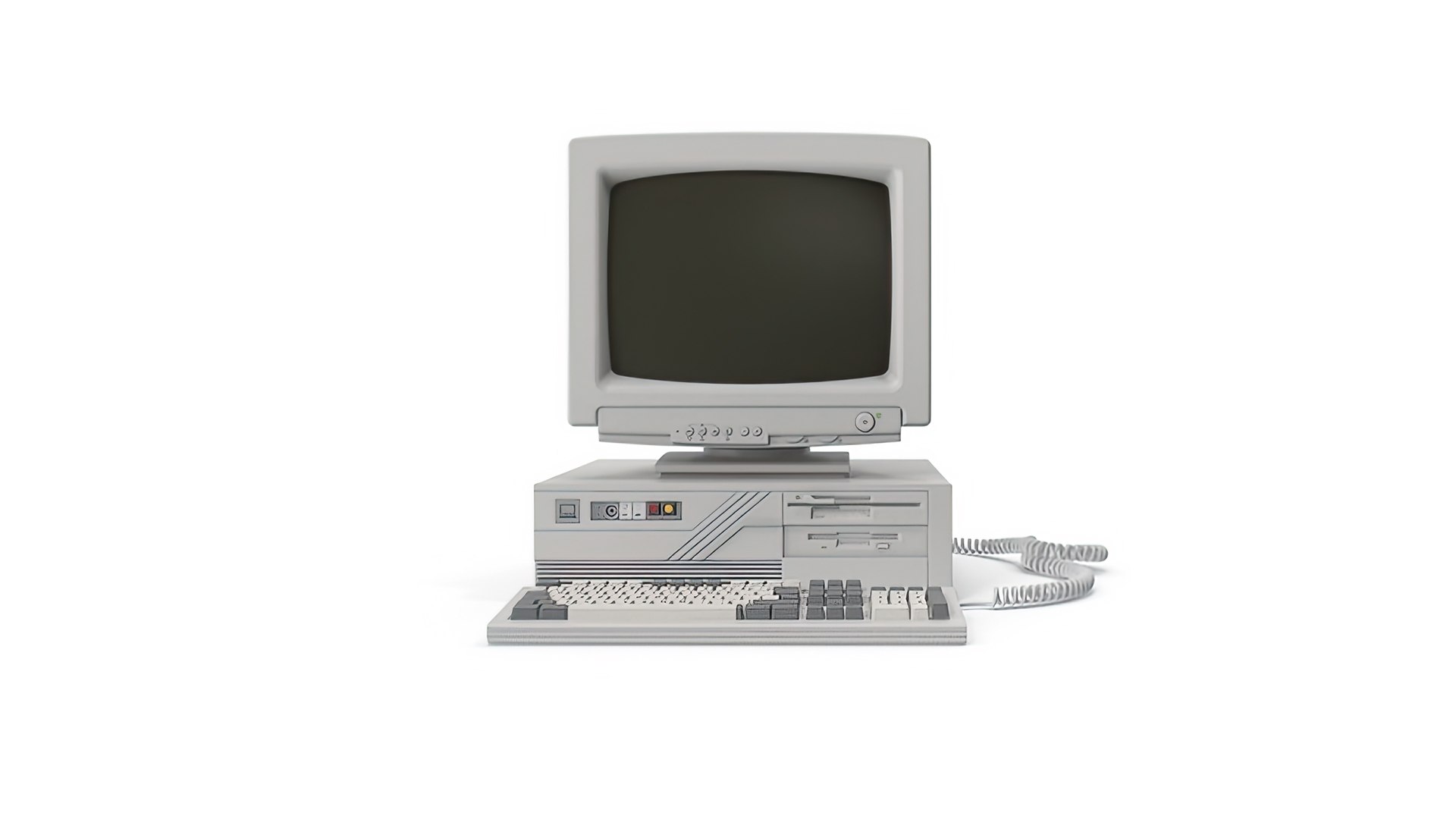 Vintage Desktop PC 3D Model - TurboSquid 2296669