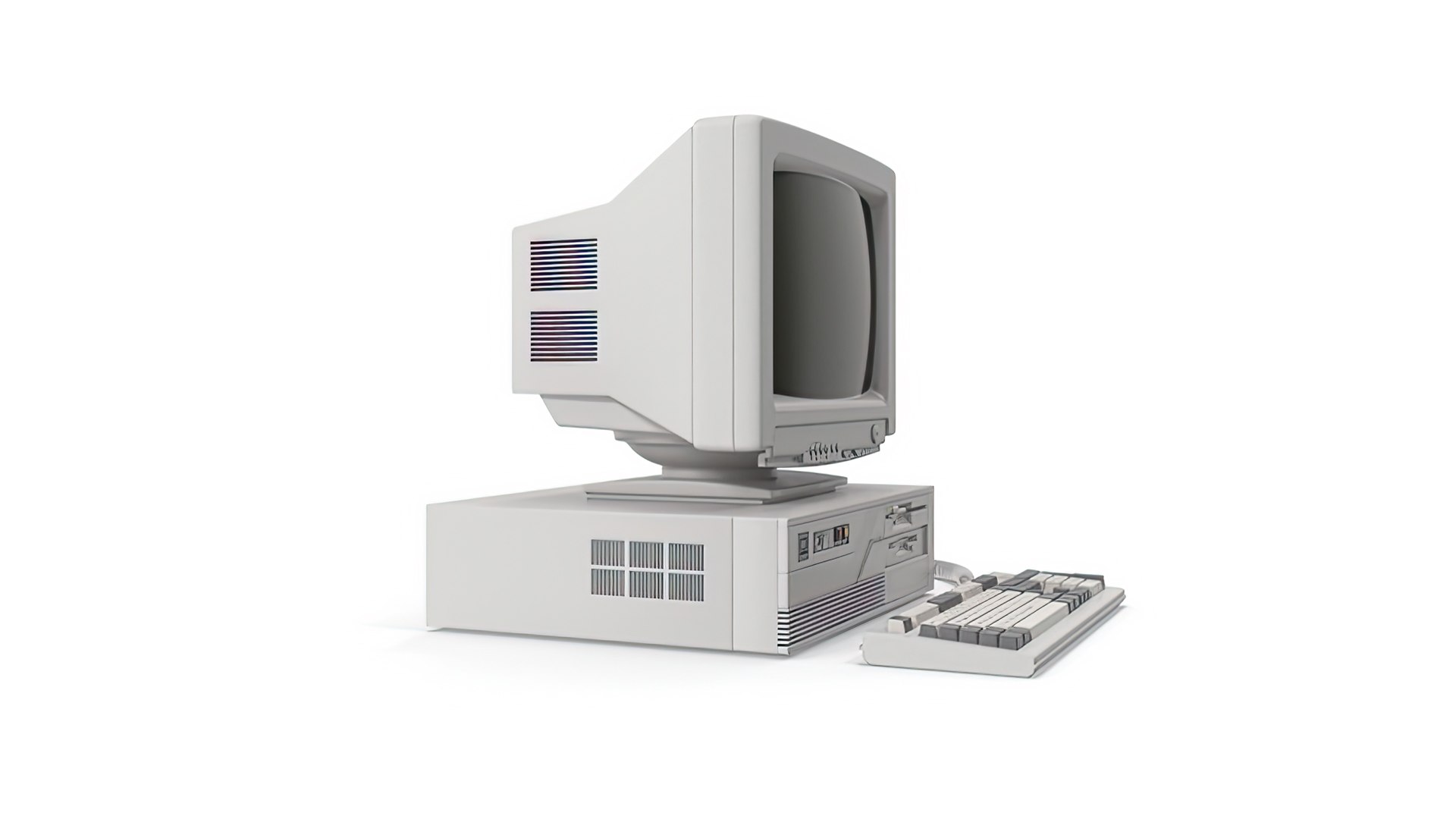 Vintage Desktop PC 3D Model - TurboSquid 2296669