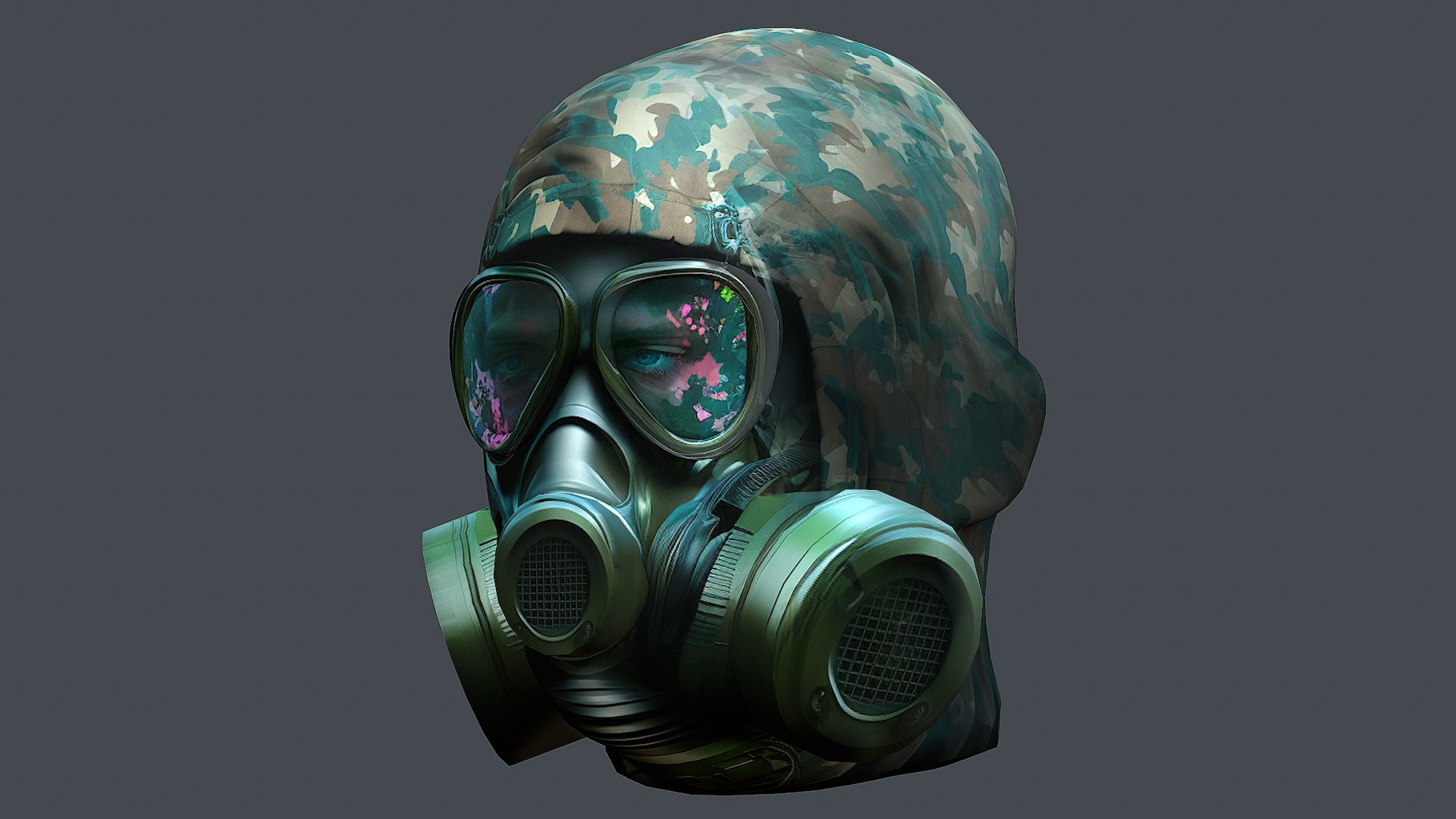 Gas Mask Protection Plastic 3D 3D Model - TurboSquid 2040008