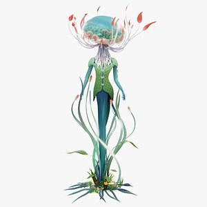 3D Yara Guardian of Nature Low-poly 3D model