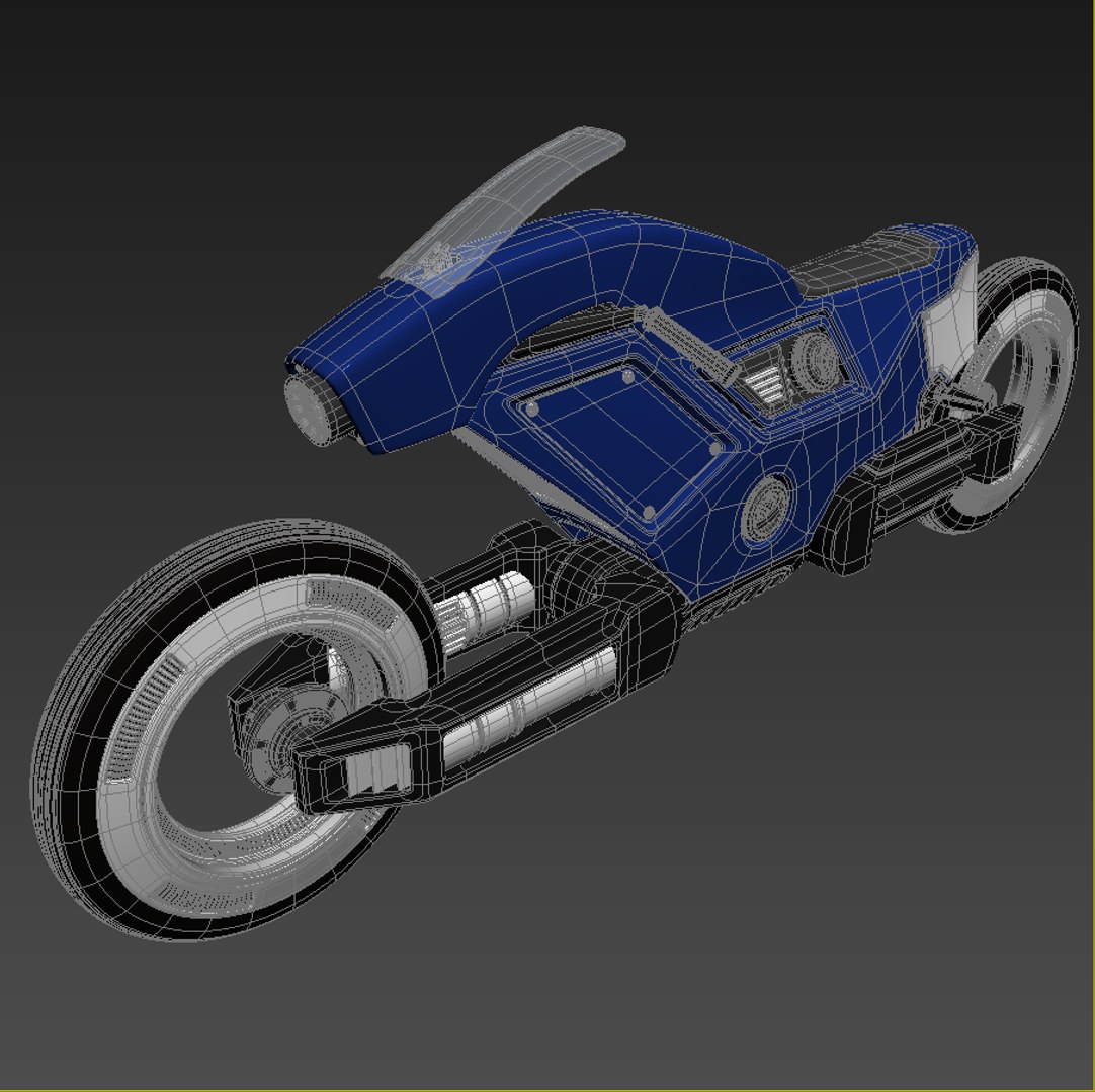 3d futuristic racing bike