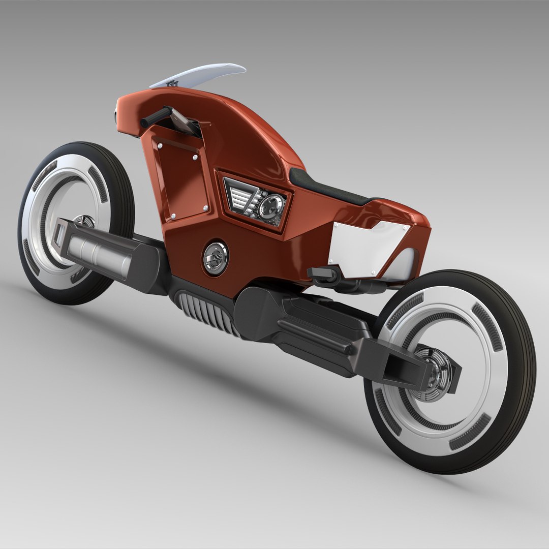 3d Futuristic Racing Bike