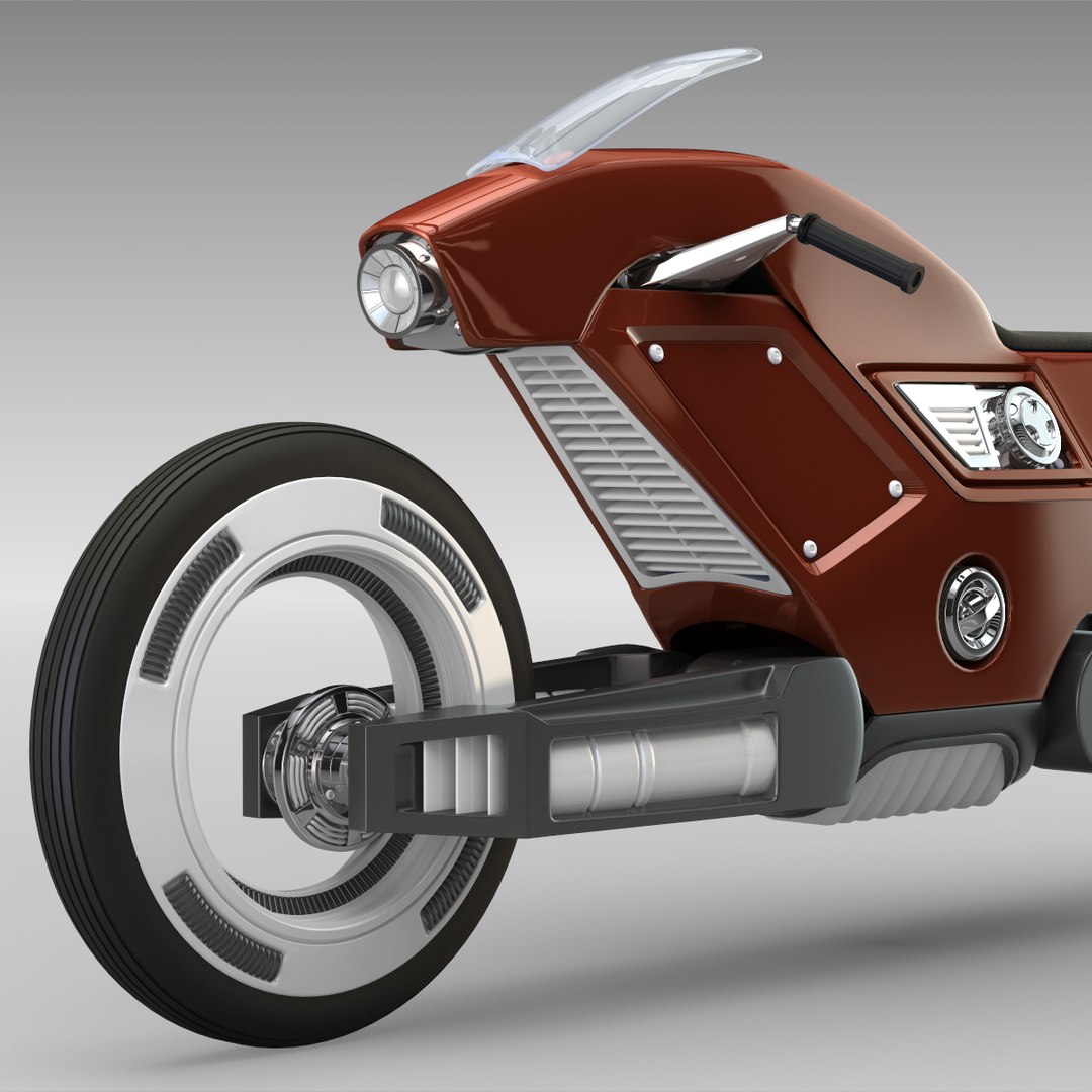 3d Futuristic Racing Bike